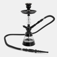 Ensemble de chicha arabe en gros avec bouteille en verre, pipe à eau en acier inoxydable, logo personnalisé OEM