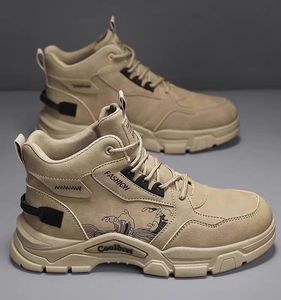 Người Đàn Ông Của Ren-up Mắt Cá Chân & Bootie Ngoài Trời Làm Việc Chiến Đấu Khởi Động Giày Mùa Xuân Non-Slip Chịu Mài Mòn Mới Thể Thao Khởi Động - Product Image 4