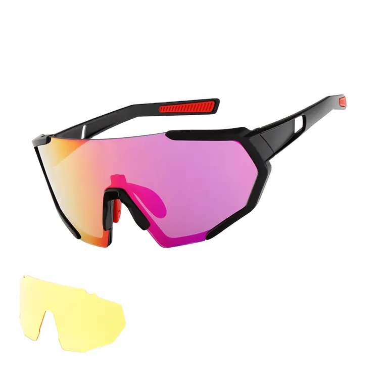 UV 보호 UV400 스포츠 선글라스 TAC 다채로운 편광 렌즈 스포츠 안경 야외 스포츠 안경