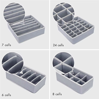Boîte de rangement pliable rectangulaire en tissu respirant et durable, organisateur multifonctionnel pour sous-vêtements, vêtements et chaussures, rangement pour armoire