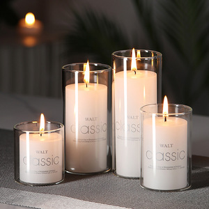 Tùy Chỉnh Thêm Lớn Thơm Trắng Trụ Cột Nến Cho Đám Cưới Lãng Mạn Trang Trí Bán Buôn Xi Lanh Lọ Thủy Tinh Cho Phục Sinh - Product Image 3