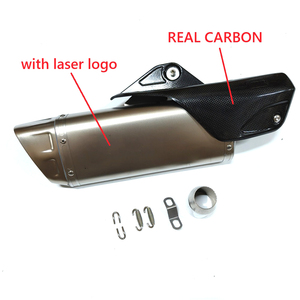 Silencieux d'échappement universel en acier inoxydable pour moto, compatible avec R1 Er6n Sv650 <span class=keywords><strong>Z800</strong></span> R1 Cb650f Cb1000r F850 Z900 M1 - Product Image 4