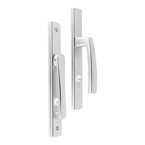 Poignées <span class=keywords><strong>de</strong></span> <span class=keywords><strong>porte</strong></span> haut <span class=keywords><strong>de</strong></span> gamme en aluminium forgé, style chinois moderne, avec interaxe <span class=keywords><strong>de</strong></span> 92/85 mm pour portes battantes doubles - Product Image 3