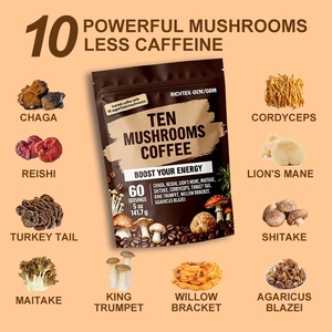 Caffè Istantaneo Arabica 10 in 1 con Funghi a Marchio Privato: Criniera di Leone, Cordyceps, Chaga, Reishi - Product Image 3