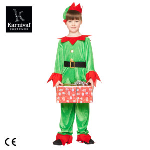 ODM Toute Vente Enfants Fête <span class=keywords><strong>De</strong></span> Noël Performance Costume Ensemble Velours Outfit pour Garçon Elf & Santa Helper Comprend Pantalon et Haut - Product Image 2