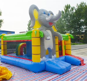 Château gonflable à thème éléphant avec toboggan, prix d'usine, pour jeux à domicile, en extérieur et événements - Product Image 5