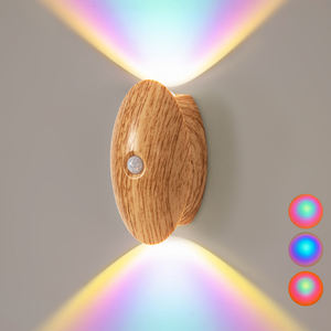 Lampada da parete ricaricabile moderna Smart Home USB Wireless con sensore di movimento magnetico Neon RGB luce notturna camera da letto LED luce da parete - Product Image 2