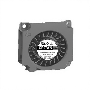 Ventilador Axial de Conducto Crown 3010 T1 DC con Rodamiento de Bolas, Construcción de Plástico, Soporte OEM para Sistemas Eléctricos - Product Image 1