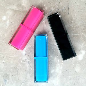 Tube à lèvres vide double couche carré, à embout incliné, avec coque extérieure transparente, pour emballage cosmétique - Product Image 6
