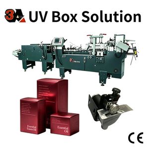 Máquina Plegadora y Encoladora Automática 3A-580 para Cajas de Cartón, Accionamiento Eléctrico, para Madera y Plástico, Tamaño Pequeño, Alta Velocidad 230M/min - Product Image 2