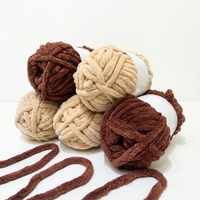 Fournisseurs de fil de Chine : Fil brillant Lurex, velours rond, chenille, polyester, pailleté pour couverture de bébé, crochet et tricot à la main
