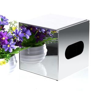 Premium Stainless Steel Tissue Box Cover Cube Paper Facial Tissue Box