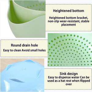 Colador Flexible de Doble Capa para Fregadero de Cocina, Libre de BPA, PP de Grado Alimenticio, Colador de Ensaladas, Colador DIY con Flujo de Agua por Grifo - Product Image 3