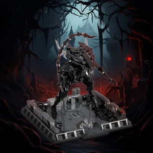 Funbuild Xây Dựng Khối Đồ Chơi MOC-199999 Người ngoài hành tinh <span class=keywords><strong>Micro</strong></span> Diorama Loạt Xenomorph Nữ Hoàng Mecha Mô Hình Gạch Đồ Chơi <span class=keywords><strong>Robot</strong></span> Trẻ Em Tự Làm Đồ Chơi - Product Image 5