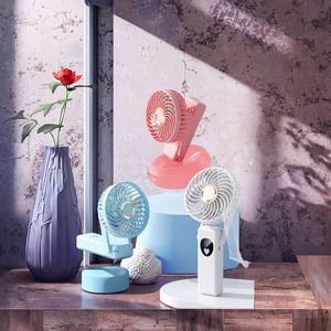 <b>Handheld</b> Mini <b>Fan</b> Portable Folding USB Battery Rechargeable Desktop <b>Fan</b> Plastic Material Foldable <b>Fan</b> - Product Image 2