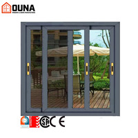 Ventana Corredera de Aluminio con Recubrimiento en Polvo Personalizado OUNA, con Doble Vidrio Templado para Casas, Apartamentos y Proyectos de Construcción