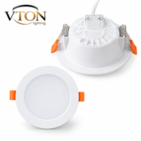 Plafonnier encastré LED 4 pouces à couleur sélectionnable 3CCT, 6W-24W, spots de plafond, éclairage encastré