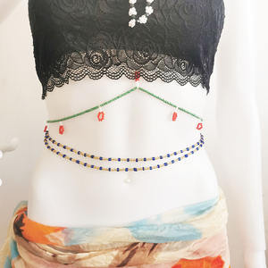 Cadena de cintura colorida con cuentas para el cuerpo, joyería de verano, cadena para el ombligo, joyería para Bikini 2021 - Product Image 3