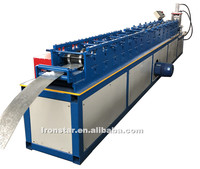 Machine de formage à rouleaux pour la fabrication de rails de guidage latéraux en forme de C pour portes à volets, vente chaude aux Philippines