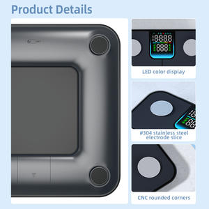 Cf632ble Dual Screen Bluetooth Body Fat <b>Scale</b> Rectangle Touch Sensing High <b>Precise</b> Sensor Battery Powered Smart <b>Scale</b> - Product Image 1