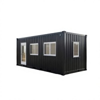 Maison conteneur modulaire pliable de 20 pieds, préfabriquée en kit, pour usage résidentiel, hôtelier ou bureautique