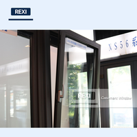 Ventanas Modernas de Aluminio con Rotura de Puente Térmico, Doble Acristalamiento, Bajo Consumo, 6063-T5, Impermeables, para Exterior, Dormitorio, con Certificación Energy Star