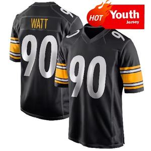 युवा पिट्सबर्ग शहर #90 वाट #43 पोलामालू 4 # मेटाप्लर 8 # रोडगर अमेरिका ने लोगो के साथ शीर्ष गुणवत्ता वाली फुटबॉल जर्सी शर्ट को सीकी - Product Image 2