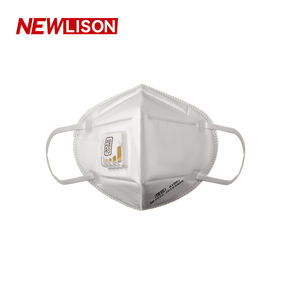 NEWLISON masker wajah katup napas, masker pelindung dengan lapisan karbon aktif industri pengamplasan debu - Product Image 5