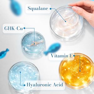 Siero Viso al Peptido di Rame Blu Sbiancante + Anti-Età ODM/OEM, Prodotti Biologici per la Cura del Viso con GHK-Cu, Acido Ialuronico e PDRN - Product Image 2