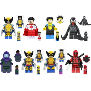 MV Action Figures Mini Bricks Building Blocks Plastic Collectible Toys