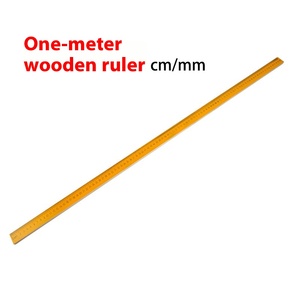 1 mét thước gỗ trường tiểu học toán học khoa học công cụ đo lường với quy mô làm bằng gỗ bền - Product Image 2
