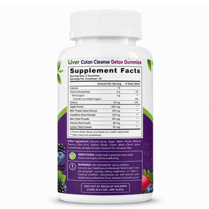 Gummies d'extrait de chardon-Marie sans gluten de haute qualité – Soutient l'immunité, la digestion, la purification du foie et la détoxification – Pour adultes - Product Image 6