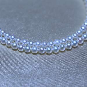 Collar de Perlas de Agua Dulce Natural de Doble Capa, Cadena de Clavícula Ligera y Lujosa, Múltiples Estilos de Uso, Sensación de Capas, Auténtico - Product Image 3