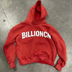 Sudadera con Capucha Unisex Personalizada, 100% Algodón, Cuello Redondo, Estilo Informal, Gruesa, 360g, Estampado Antiguo, Bordado, Bolsillo, Corte Regular - Product Image 3