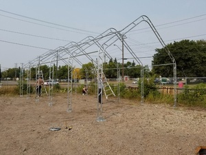 Bâche de construction en partie, <span class=keywords><strong>abri</strong></span> de stockage de haute qualité, 15 m - Product Image 4