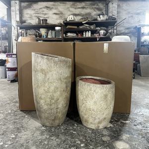 Pots <span class=keywords><strong>de</strong></span> jardin contemporains enduits d'époxy en fibre <span class=keywords><strong>de</strong></span> verre bon marché en gros Pot <span class=keywords><strong>de</strong></span> fleurs pour arbre Pot <span class=keywords><strong>de</strong></span> pépinière Pots <span class=keywords><strong>de</strong></span> <span class=keywords><strong>semis</strong></span> pour la maison - Product Image 2