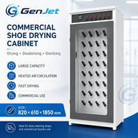 Gabinete Secador de Zapatos Comercial Compacto, Totalmente Automático, de Acero Inoxidable, con Capacidad para 10-30 Pares, Circulación de Aire Frío y Caliente, Deshumidificador