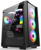 Tours d'ordinateur de jeu PC ATX populaires avec boîtier d'ordinateur en verre trempé