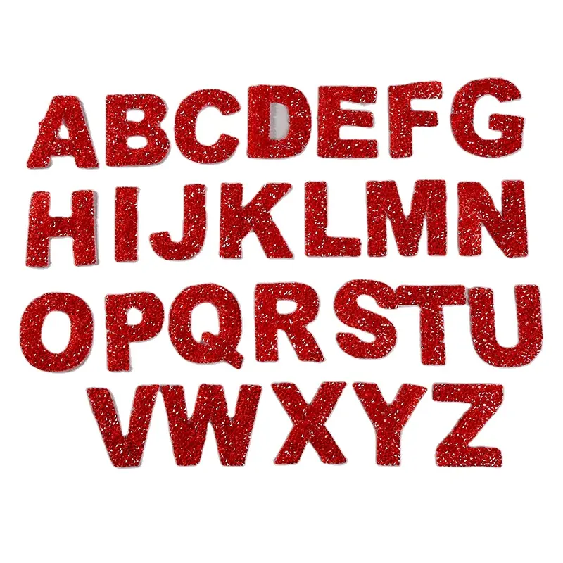 การออกแบบที่กำหนดเอง26 A-Z ตัวอักษร Oem การออกแบบของลูกค้าร้อนแก้ไข Bling Rhinestone สติกเกอร์กาว