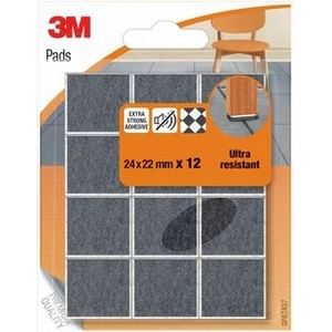 Coussinets en feutre SP87A37 haute résistance avec bords arrondis 24x22mm en plastique EVA - Product Image 1