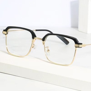 Lunettes de lecture pour hommes, demi-monture, clip anti-lumière bleue, verres en résine, monture en plastique et métal, 810L, origine Taizhou - Product Image 5