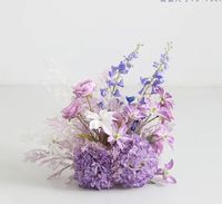 Fleurs artificielles faites à la main, arrangements floraux de style moderne haut de gamme pour la fête des mères, la remise des diplômes, décorations légères pour fenêtres