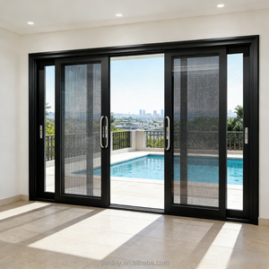 Puerta Corredera de Aluminio Resistente Personalizable con Vidrio Low-E para Uso en Exteriores - Product Image 3