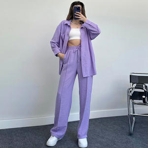 IStapromo Gifts Nouvel ensemble deux pièces décontracté et tendance pour femme, pantalon à manches longues et coupe ample - Product Image 6