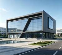 Edificio de Oficinas Prefabricado con Estructura de Acero para Exportación Profesional, Bloque de Cuartel General Prefabricado, Salón Comercial Pre-ingenierizado OEM ODM