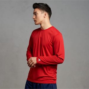 T-shirts de sport à manches longues pour hommes personnalisés, hauts de performance - Product Image 3