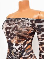 Vêtements pour femmes New Ladies One Shoulder Long Sleeve Leopard Print One Piece Tights Jumpsuits Pants Two Piece Women's Sets