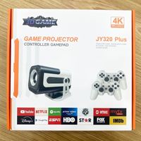 Projecteur de Jeu JS320 Android 13 pour la Maison, Mur Vidéo 4K à Courte Focale, Consoles de Jeu Rétro Authentiques, Boîtier de Jeu Intelligent avec Projecteur
