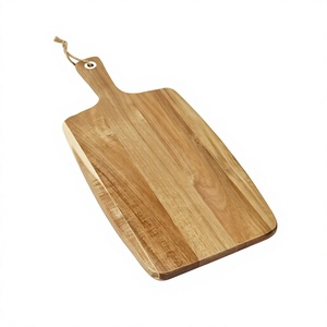 Nouveauté : Planche à découper rectangulaire en bambou véritable avec poignée, épaisseur 2,0 cm, grande taille, antibactérienne, durable, écologique, compatible lave-vaisselle - Product Image 5