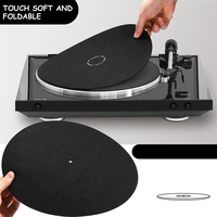 Tapis de protection en feutre pour disques vinyles, écologique, anti-poussière, antidérapant, imprimé sur mesure, pour platine vinyle vintage et installation DJ